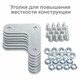 Стеллаж металлический BRABIX "MS 220/60-6", 2200х1000х600 мм, 6 полок, 291376 291376