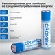 Батарейки алкалиновые "мизинчиковые" КОМПЛЕКТ 4 шт., CROMEX (КРОМЕКС) Alkaline, AAA (LR03, 24А), спайка, 457133 457133