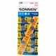 Батарейки алкалиновые "таблетка" КОМПЛЕКТ 10 шт., SONNEN Alkaline 76A (G13, LR44), в блистере, 457137 457137 - фото 338258
