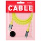 Кабель BOLD USB – Type-C, 1 м, 3 А, SMARTBUY, для быстрой зарядки и передачи данных, толстый, желтый, 18133 514177