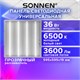Светильник светодиодный АРМСТРОНГ SONNEN, холодный свет 6500 K, 595х595х19, 36 Вт, прозрачный, 237856 237856