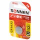 Батарейка литиевая SONNEN Lithium CR1632, "таблетка, дисковая, кнопочная", 1 шт., блистер, 457138 457138