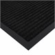 Коврик придверный 120х150 см, ЧЕРНЫЙ, влаго-грязезащитный, 430 г/м2, ребристый, ЛЮБАША СТАНДАРТ, 701040 701040