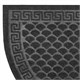Коврик придверный 60х90 см, СЕРЫЙ, грязезащитный, 430 г/м2, ПОЛУКРУГ, фактурный рисунок ЧЕШУЙКИ, ЛЮБАША, 701052 701052