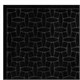 Коврик придверный 60х90 см, ЧЕРНЫЙ, грязезащитный, 430 г/м2, фактурный рисунок АЛМАЗ, ЛЮБАША, 701054 701054
