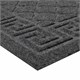 Коврик придверный 40х60 см, СЕРЫЙ, грязезащитный, 430 г/м2, фактурный рисунок ЧЕШУЙКИ, ЛЮБАША, 701058 701058