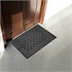 Коврик придверный 40х60 см, СЕРЫЙ, грязезащитный, 430 г/м2, фактурный рисунок ЧЕШУЙКИ, ЛЮБАША, 701058 701058