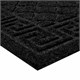 Коврик придверный 60х90 см, ЧЕРНЫЙ, грязезащитный, 430 г/м2, фактурный рисунок ЧЕШУЙКИ, ЛЮБАША, 701060 701060