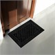 Коврик придверный 60х90 см, ЧЕРНЫЙ, грязезащитный, 430 г/м2, фактурный рисунок ЧЕШУЙКИ, ЛЮБАША, 701060 701060