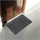 Коврик придверный 60х90 см, СЕРЫЙ, грязезащитный, 430 г/м2, фактурный рисунок ЧЕШУЙКИ, ЛЮБАША, 701061 701061