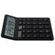 Калькулятор настольный BRAUBERG CH-12-BK (153х103 мм), 12 разрядов, двойное питание, черный, 272958 272958