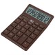 Калькулятор настольный BRAUBERG CH-12-BR (153х103 мм),12 разрядов, двойное питание, коричневый, 272961 272961