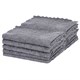 Салфетки из МИКРОФИБРЫ 30х30 см, GRAY, big pack, КОМПЛЕКТ 10 штук, 180 г/м2, LAIMA HOME, 700609 700609