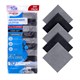 Салфетки из МИКРОФИБРЫ 30х30 см, GRAY & BLACK, big pack, КОМПЛЕКТ 10 штук, 180 г/м2, LAIMA HOME, 700610 700610 - фото 340398