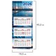 Календарь квартальный 2026 г., 3 блока, 3 гребня, бегунок, офсет, BRAUBERG EXTRA MINI, "Офис", 116782 116782