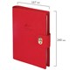 Ежедневник-органайзер недатированный B5 167х240 мм BRAUBERG "Nova", под кожу, 160 л., красный, 116203 116203