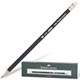 Карандаш чернографитный FABER-CASTELL, 1 шт., "1112", НВ, с ластиком, корпус черный, 111200 180379 - фото 342039