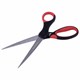 Ножницы BRAUBERG "Office", 210 мм, красно-черные, прорезиненные ручки, 2-х сторонняя заточка, 231566 231566