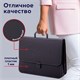 Папка-портфель пластиковая BRAUBERG "КОНСУЛ" А4 (370х280х120 мм), 2 отделения, фактура "бисер", черная, 223079 223079