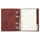 Тетрадь на кольцах А5 (180х220 мм), 120 листов, под кожу, клетка, BRAUBERG "Main", коричневый, 401710 401710