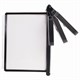 Демосистема настенная, регулируемый угол наклона, 10 цветных панелей А4, черная, BRAUBERG "SOLID", 236720 236720