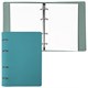 Тетрадь на кольцах А5 (180х220 мм), 120 листов, под кожу, клетка, BRAUBERG "Joy", бирюзовый/серо-голубой, 129993 129993