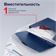 Портфель пластиковый STAFF А4 (320х225х36 мм), без отделений, синий, 229240 229240