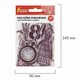 Наклейки для скрапбукинга ВИНТАЖ из washi-бумаги, 64 штуки, 32 дизайна, ОСТРОВ СОКРОВИЩ, 662264 662264