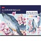 Альбом для рисования, А4, 48 листов, скоба, обложка картон, HATBER, 205х290 мм, "Акварельная палитра", 067588 113791