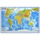 Карта мира физическая 120х78 см, 1:25М, с ламинацией, интерактивная, европодвес, BRAUBERG, 112379 112379 - фото 347708