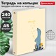 Тетрадь на кольцах А5 (175х215 мм), 240 листов, твердый картон, клетка, BRAUBERG, Miracle, 404093 404093