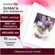 Бумага для акварели ХЛОПОК 100%, 300 г/м2, 460x660 мм, среднее зерно, 10 листов, BRAUBERG ART, "PREMIERE", 113231 113231 Бумага для акварели ХЛОПОК 100%, 300 г/м2, 460x660 мм, среднее зерно, 10 листов, BRAUBERG ART, "PREMIERE", 113231 113231