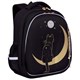 Ранец GRIZZLY анатомическая спинка, c брелоком, для девочек, "NIGHT CAT", 36х28х20 см, RAz-286-1/1 271188 - фото 349281