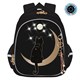 Ранец GRIZZLY анатомическая спинка, c брелоком, для девочек, "NIGHT CAT", 36х28х20 см, RAz-286-1/1 271188