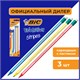 Карандаши чернографитные BIC Evolution "Stripes", НАБОР 3 шт., HB, с ластиком, блистер, 8902781 181955 Карандаши чернографитные BIC Evolution "Stripes", НАБОР 3 шт., HB, с ластиком, блистер, 8902781 181955