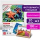Фотобумага САМОКЛЕЯЩАЯСЯ глянцевая, А3, 130 г/м2, 20 листов, BRAUBERG ORIGINAL, 364008 364008