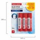Клей-карандаш 25 г ВЫГОДНАЯ УПАКОВКА BRAUBERG, 3 штуки на блистере, 271306 271306