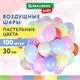 Шары воздушные 30 см, 100 штук, "МАКАРУНС", ассорти, BRAUBERG KIDS, 591879 591879