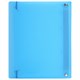 Тетрадь на кольцах А5 175х220 мм, 120 л., пластик, с резинкой, BRAUBERG, Синий, 404617 404617