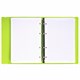 Тетрадь на кольцах А5 175х220 мм, 120 л., пластик, с резинкой, BRAUBERG, Салатовый, 404619 404619