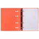 Тетрадь на кольцах А5 175х220 мм, 120 л., пластик, с резинкой, BRAUBERG, Коралловый, 404621 404621