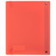 Тетрадь на кольцах А5 175х220 мм, 120 л., пластик, с резинкой, BRAUBERG, Коралловый, 404621 404621