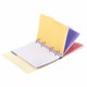 Тетрадь на кольцах А5 175х220 мм, 120 л., пластик с блестками, с резинкой и разделителями, BRAUBERG, Желтый, 404631 404631