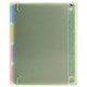 Тетрадь на кольцах А5 175х220 мм, 120 л., пластик с блестками, с резинкой и разделителями, BRAUBERG, Зеленый, 404632 404632