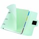 Тетрадь на кольцах А5 175х220 мм, 120 л., пластик, на липучке, с разделителями, BRAUBERG, Мятный, 404638 404638