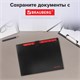 Папка-органайзер на кнопке 12 отделений, BRAUBERG "Extra", А4, черная с красным, 271934 271934
