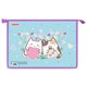 Папка для тетрадей ПИФАГОР А4, 1 отделение, картон/пластик, на молнии, "Cat friends", 272127 272127 - фото 354459