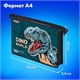 Папка для тетрадей ПИФАГОР А4, 1 отделение, картон/пластик, на молнии, "Dino world", 272131 272131 Папка для тетрадей ПИФАГОР А4, 1 отделение, картон/пластик, на молнии, "Dino world", 272131 272131