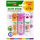 Клей-карандаш "Лапки" Cat Paw, 9 г, фигурный колпачок, 3 шт. на блистере, BRAUBERG KIDS, 271982 271982 - фото 355639