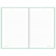 Блокнот А5 134х206 мм, 80 л., твёрдый, клетка, BRAUBERG "Minimal", мятный, 116443 116443